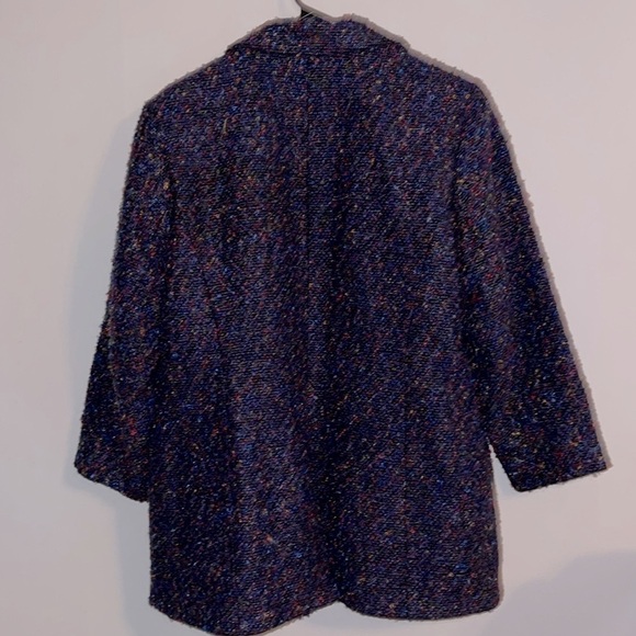 🌹NINE WEST TWEED MULTI COLOR BLAZER - Picture 4 of 5